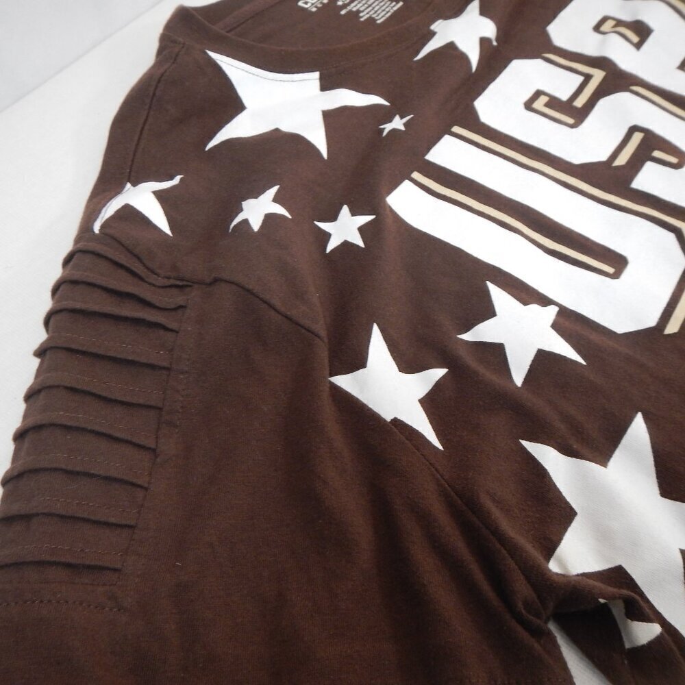 Contender MCMLXXXVIII USA Graphic Long Sleeve Shirt Brown Size 3XL - Picture 4 of 10